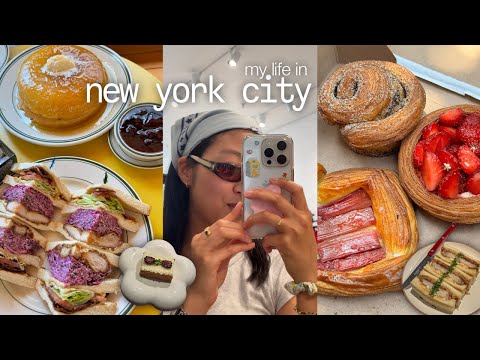 nyc vlog | miu miu, radio bakery, the met, brooklyn, new cafes, summer pop ups, famous pizza spots