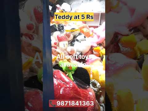 teddy starting price 5 rs / Sadar bazar toys wholesale market | soft toys shop wholesale 9871841363