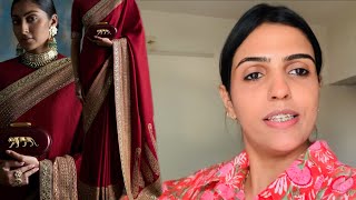 Sabyasachi Saree From Scratch..🙃|| Divyani Malviya Vlog ||