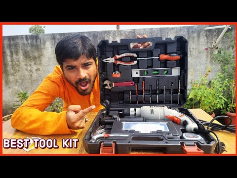 Best tool kit with drill for home use | Buildskill  tool kit unboxing video with drill machine 650w