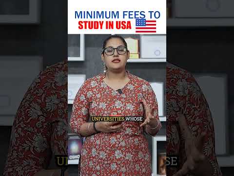 🤑💯Minimum Fees to Study in USA #education #usvisa