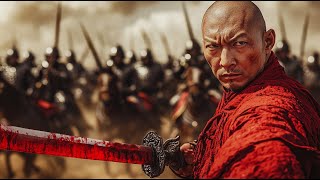 Latest martial arts film, Shaolin disciple escapes death, seeks bloody revenge.