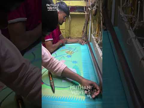 BEST Yeola silk Pure Silk Saree Making Art #paithani #silksaree #making #traditional