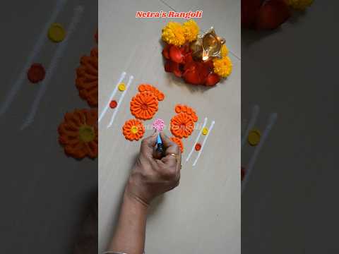 सोपी व सुंदर लक्ष्मी पाउले 👣 | Easy Laxmi Paul Rangoli | Navratri, Diwali, Laxmipoojan Rangoli