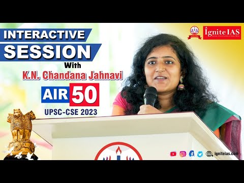 "Avoid these mistakes for UPSC" 🙅❌❌ | Ms K. N. Chandana Jahnavi | AIR 50, UPSC CSE 2023 #igniteias