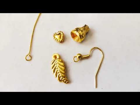 HOW TO MAKE PARTY WEAR KUNDAN EARRINGS AT HOME//DIY//HANDMADE JEWELLERY//HOORIYA STYLE