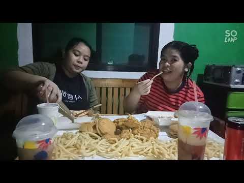 #Mukbang #Mcdo w/ my daughter super late upalod,