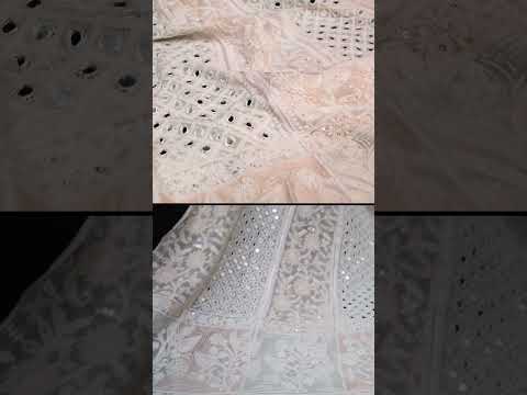 Ada Intricately embroidered Pure Georgette Lucknow Chikankari Anarkali set | Shaan-e-Awadh