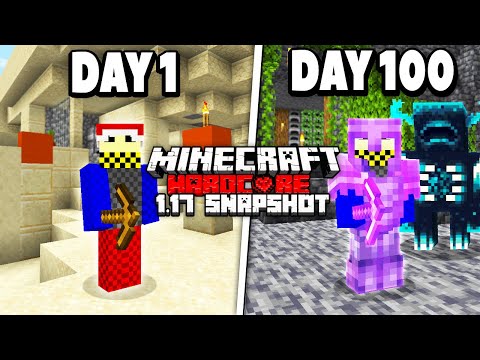 I survived 100 Days in 1.17 Minecraft Hardcore...