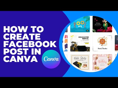 How to create the  Facebook post in Canva | Social media post design