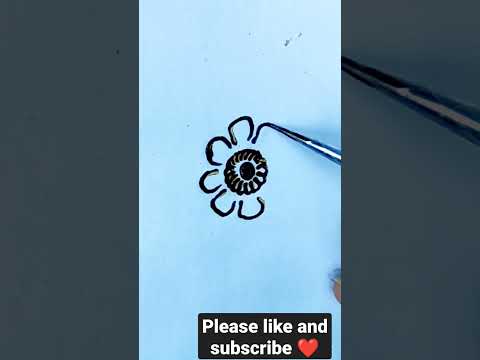 how to draw easy floral design//#mehndi#shorts#youtubeshorts#viral