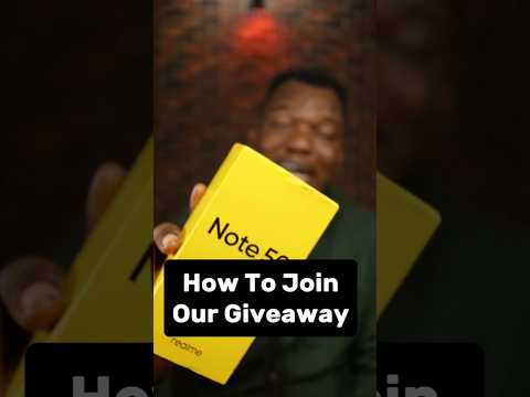 How To Join Our Realme Note 50 Giveaway (Nigeria 🇳🇬 Only). #SmartDepot #giveaway #giveback #grateful