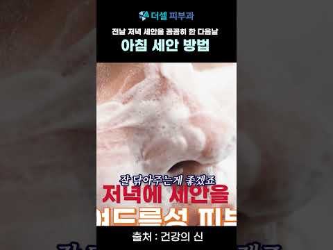 피부좋아지는 루틴 아침세안 방법