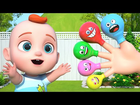 Finger Family Where Are You? - Balloon Finger Song For Kids | Leo Nursery Rhymes & Baby Songs