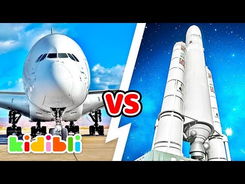 Planes VS Rockets Compilation | Educational Science Videos for Kids | Kidibli