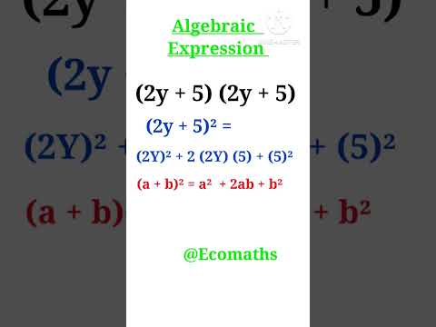 Algebraic expression class 8 #shorts #youtubeshorts #youtube #ytshorts #math #ecomaths