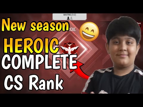 FREE FIRE|New season|Heroic complete in CS Rank|Turbo Proz