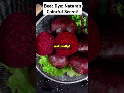 Beet Dye: Nature's Colorful Secret! #facts #superfood #nutritionfacts #diy #dye #naturalfood