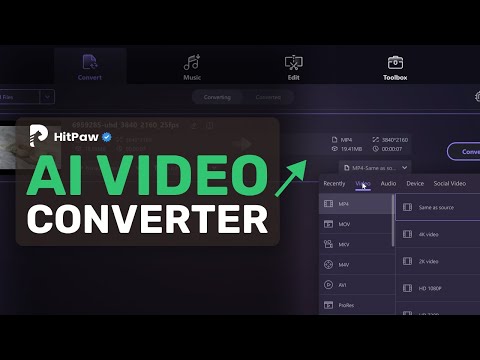 HitPaw AI Video Converter : Convert & Compress Videos in 20 Seconds with this AI Tool!