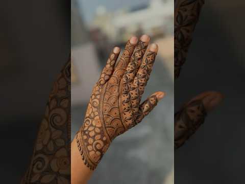 #shorts beautiful back hand mehndi design