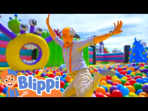 Jump In The Ball Pit! 10 Year Anniversary ✨ | Blippi | Moonbug Kids - Farm Animals