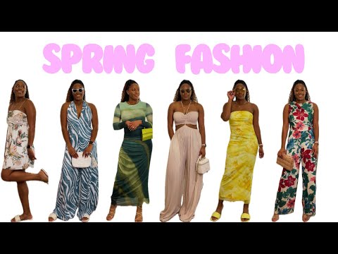 SPRING FASHION LOOKBOOK 2024 | STYLING SPRING DRESSES & JUMPSUITS #springfashion #springoutfitideas