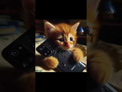 cute cat and his mobile phone. cute cat story #cat #cute #catlover