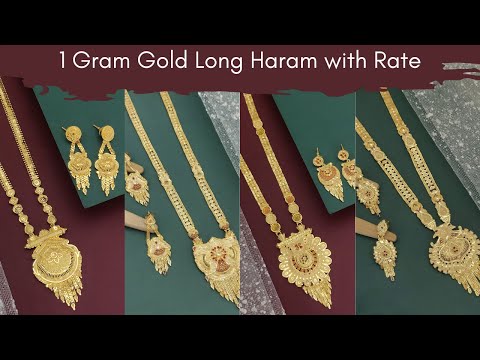 One Gram Gold Plated Long Haram Online Shopping in India - Women's 1 Gram Gold Long Haram with Rate