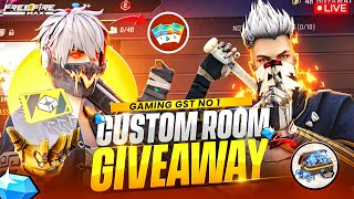 🔴FREE FIRE LIVE GIVEAWAY CUSTOM ROOM | FF LIVE DIAMOND GIVEAWAY | #BROKENSTARFF #GGNO1 #gyangaming