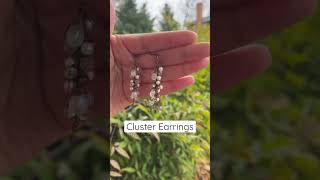 Moonstone Cluster Earrings