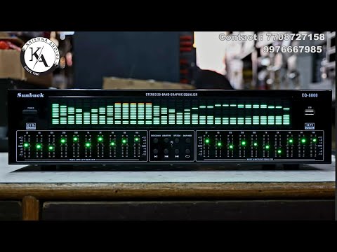 Sunbuck 20+20 Band Equalizer With Spectrum Analyzer | Imported Pre Amplifier | Review And Details |