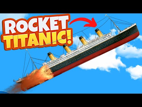 I Turned The Cardboard Titanic into a ROCKET in the Floating Sandbox Update!