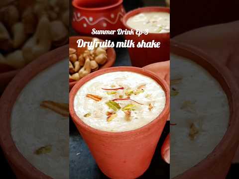 Summer Drink Ep-2... Dryfruits Milkshake #shorts #milkshake #streetfood #viral #trending