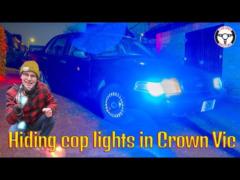 Hidden cop lights in my unmarked Crown Vic