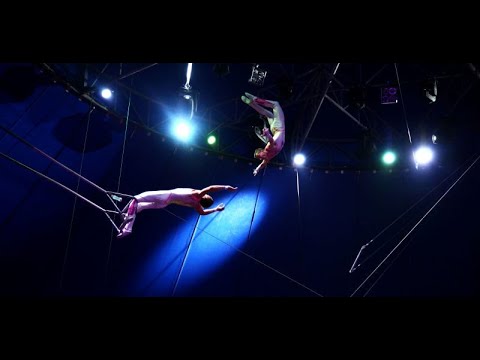 Flying Trapeze aerial Act Circus Danger Exiting Hire Event Triple Somersault