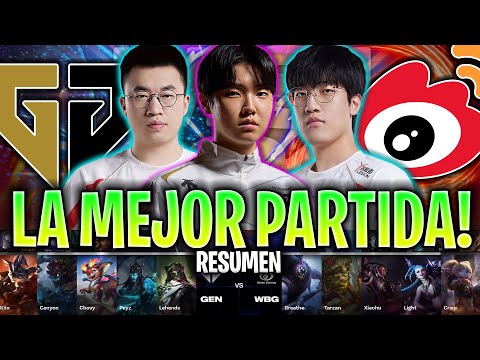 LA MEJOR PARTIDA ENTRE COREA vs CHINA!😱 BRUTAL | GEN vs WBG RESUMEN SWISS STAGE WORLDS 2024 LVP