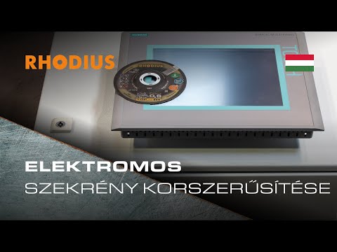 Elektromos szekrény korszerűsítése - monitornyílás vágókoronggal történő vágása