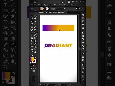 How to fill a gradient in Text in "Adobe Illustrator"