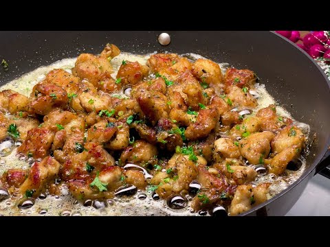 Mouth-watering chicken bites in 20 minutes! Garlic butter chicken, mmm.. yummy