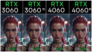 "GPU Showdown: RTX 3060 vs RTX 3060 Ti vs RTX 4060 vs RTX 4060 Ti!