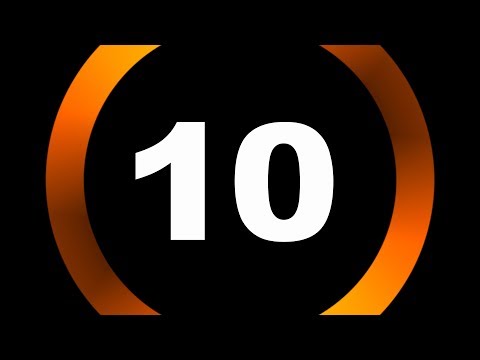 COUNTDOWN TIMER 10 to 0 ( v 646 ) with voice and beep 4K