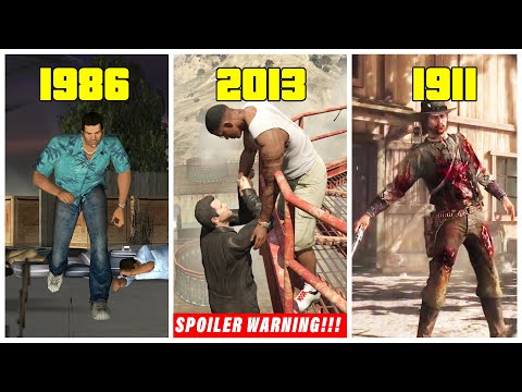 Protagonist Deaths in GTA and RDR games! (2001 - 2018)