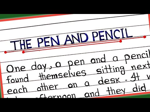 The Pen and Pencil story in English || Moral story the pen and pencil || Story writing