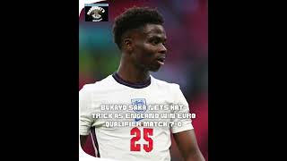 Bukayo Saka nets hat-trick as Eng win Euro Qualifier | #euroqualifiers #england #bukayosaka