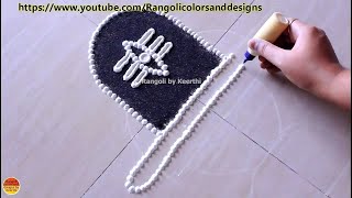 Shivaratri rangoli designs 🔱 shivaratri rangoli mahashivratri rangoli easy shivratri special rangoli