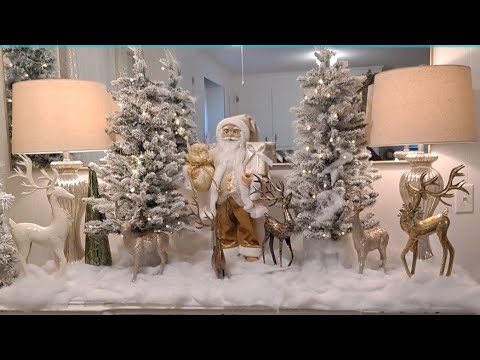 HER HOME IS ✨ CHRISTMAS CREDENZA DECORATE WITH ME PART 2 #her #reindeer #christmastree