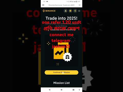 Bast earning app 2025 per refer 150 TK, Binance income app 2025