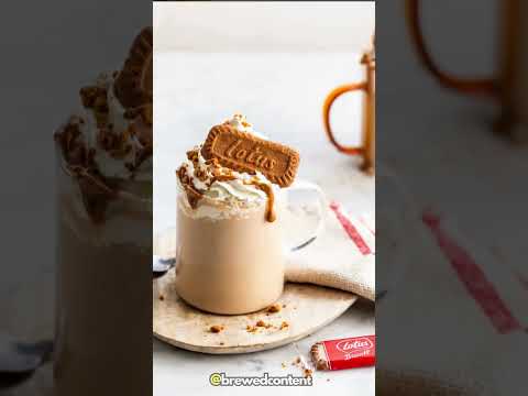 Luscious Biscoff Iced Latte Recipe #shorts