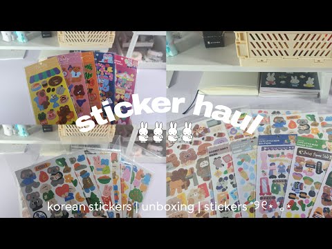 ☁️ sticker haul | unboxing ˚୨୧⋆ ˚｡⋆