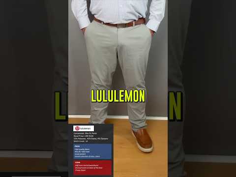 Lululemon Performance Pants Review. #menswear  #lululemon